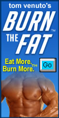 120 X 240 rectangle blue burn the fat banner