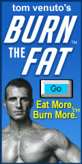 120 X 240 rectangle blue burn the fat banner
