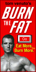 120 X 240 rectangle red burn the fat banner